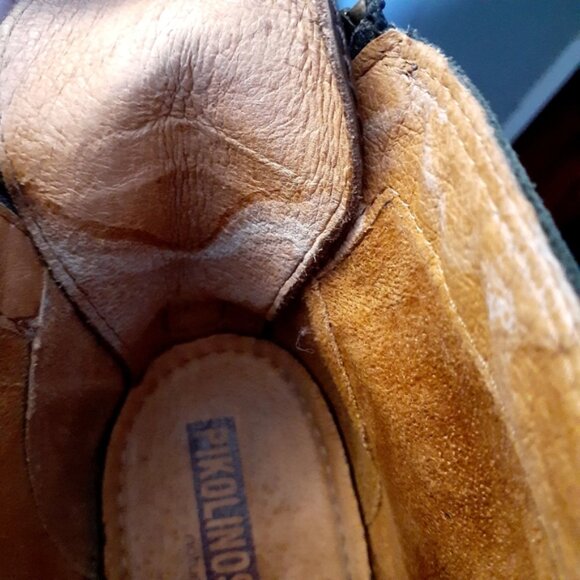 Pikolinos Women'S Leather Cowboy Western Ankle Bootie Black Size 37 Eu 6.5 Us - Picture 9 of 9